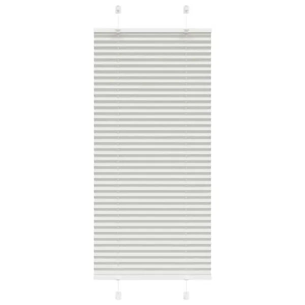 Jaluză plisată gri deschis 65×100 cm Lățime țesătură 64,4 cm