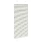 Jaluză plisată gri deschis 65×100 cm Lățime țesătură 64,4 cm