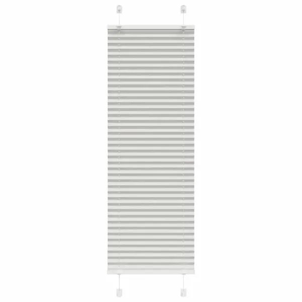 Jaluză plisată gri deschis 40×150 cm Lățime țesătură 39,4 cm