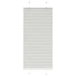 Jaluză plisată gri deschis 65×150 cm Lățime țesătură 64,4 cm