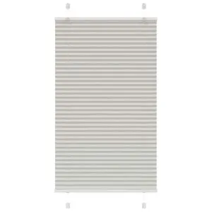 Jaluză plisată gri deschis 75x150cm Lățime țesătură 74,4 cm