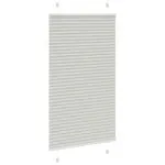 Jaluză plisată gri deschis 75x150cm Lățime țesătură 74,4 cm