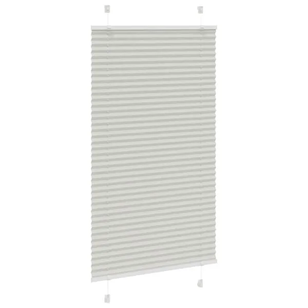 Jaluză plisată gri deschis 75x150cm Lățime țesătură 74,4 cm