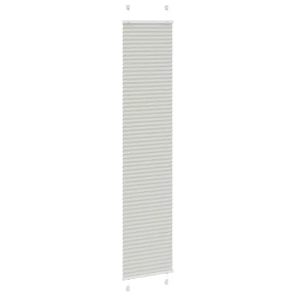 Jaluză plisată gri deschis 50×200 cm Lățime țesătură 49,4 cm