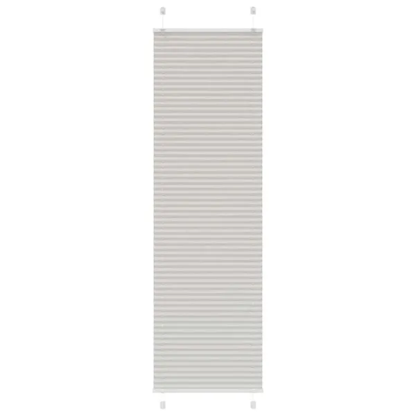 Jaluză plisată gri deschis 60×200 cm Lățime țesătură 59,4 cm
