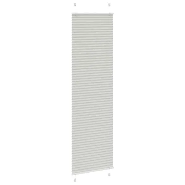 Jaluză plisată gri deschis 60×200 cm Lățime țesătură 59,4 cm
