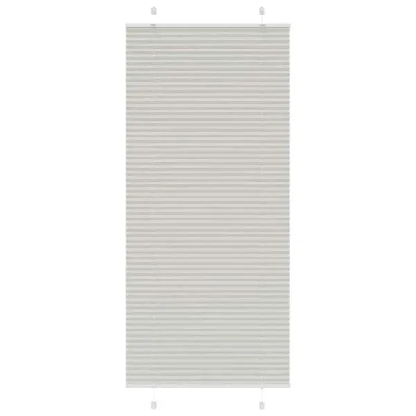 Jaluză plisată gri deschis 85x200cm Lățime țesătură 84,4 cm