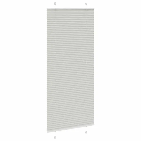 Jaluză plisată gri deschis 85x200cm Lățime țesătură 84,4 cm