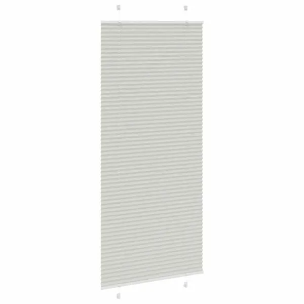 Jaluză plisată gri deschis 95×200 cm Lățime țesătură 94,4cm