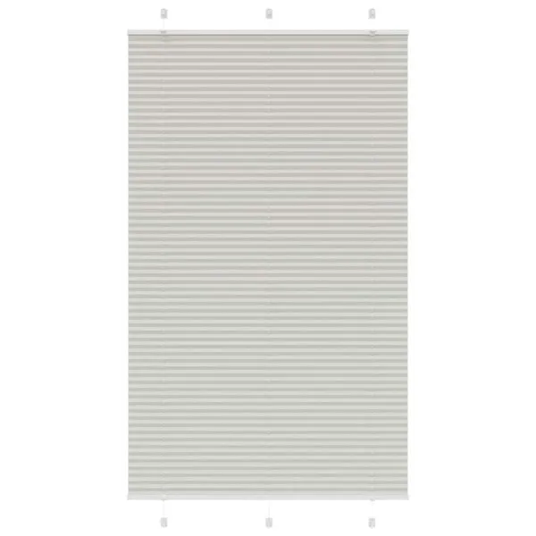 Jaluză plisată gri deschis 120×200 cm Lățime țesătură 119,4 cm