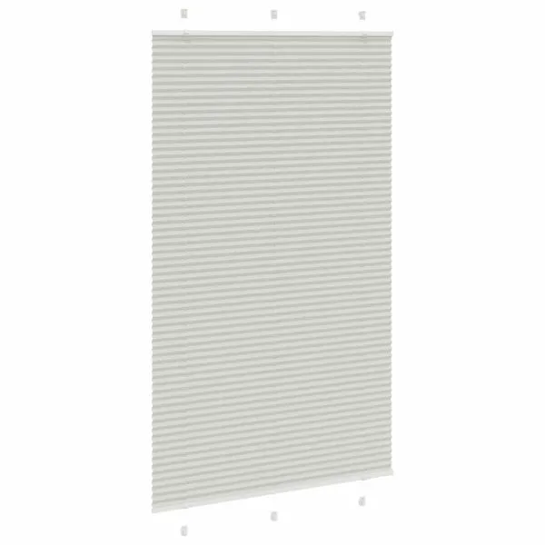 Jaluză plisată gri deschis 120×200 cm Lățime țesătură 119,4 cm