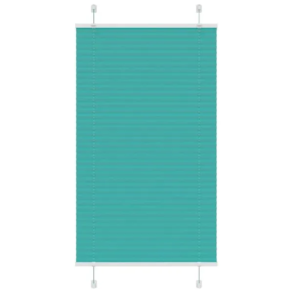 Jaluză plisată verde petrol 70×100 cm Lățime țesătură 69,4 cm