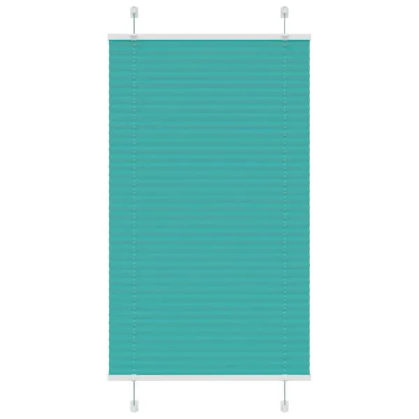 Jaluză plisată verde petrol 80x100cm Lățime țesătură 79,4 cm