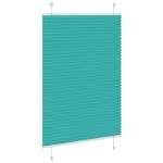 Jaluză plisată verde petrol 95×100 cm Lățime țesătură 94,4cm