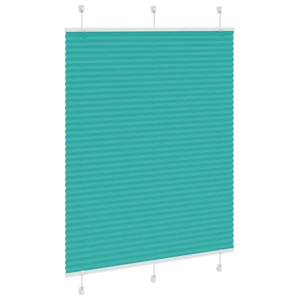 Jaluză plisată verde petrol 105×100 cm Lățime țesătură 104,4 cm