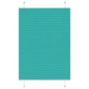 Jaluză plisată verde petrol 90×150 cm Lățime țesătură 89,4 cm