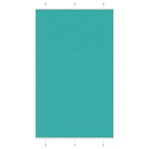 Jaluză plisată verde petrol 120×200 cm Lățime țesătură 119,4 cm