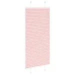 Jaluză plisată roz 65×100 cm Lățime țesătură 64,4cm poliester
