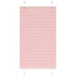 Jaluză plisată roz 75x100cm Lățime țesătură 74,4 cm poliester