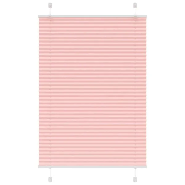Jaluză plisată roz 95×100 cm Lățime țesătură 94,4cm poliester