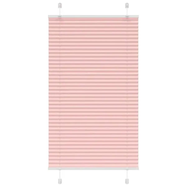 Jaluză plisată roz 75×150 cm Lățime țesătură 74,4cm poliester