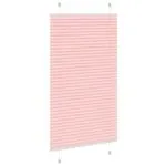 Jaluză plisată roz 75×150 cm Lățime țesătură 74,4cm poliester