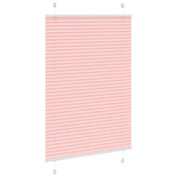 Jaluză plisată roz 85×150 cm Lățime țesătură 84,4cm poliester