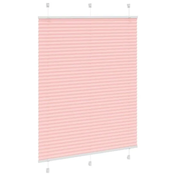 Jaluză plisată roz 105×150 cm Lățime țesătură 104,4 cm