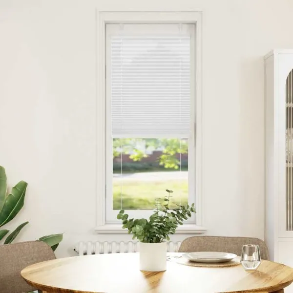 Jaluză plisată alb 50×100 cm Lățime țesătură 49,4cm poliester