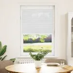 Jaluză plisată alb 75x100cm Lățime țesătură 74,4 cm poliester