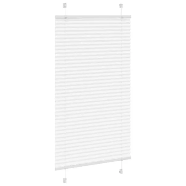 Jaluză plisată alb 75x100cm Lățime țesătură 74,4 cm poliester