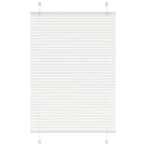 Jaluză plisată alb 95×150 cm Lățime țesătură 94,4cm poliester