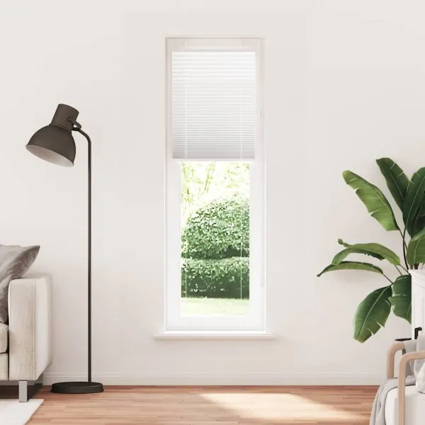 Jaluză plisată alb 55×200 cm Lățime țesătură 54,4cm poliester