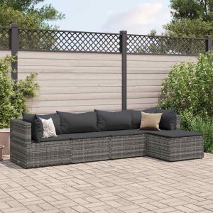 Set mobilier de grădină cu perne