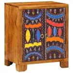 Bufetă multicolor 50x35x60 din lemn masiv de salcâm