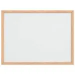 Tablă albă magnetică cu cadru din lemn masiv de pin 40×30 cm