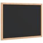 Tablă cu cadru din lemn masiv de pin negru 40×30 cm