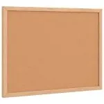 Placă de plută cu cadru din lemn masiv de pin 40×30 cm