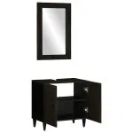 Set mobilier de baie, 2 piese, lemn masiv de mango
