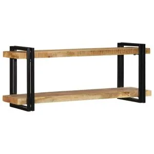 Raft de perete 110x33x45 cm lemn masiv de mango