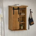 Dulap suspendat HALDEN cu ușă glisantă 49×22,5×70 cm pin