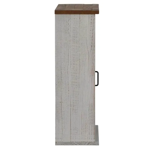 Dulap suspendat HALDEN 2 usi glisante alb 75×22,5×70 cm pin
