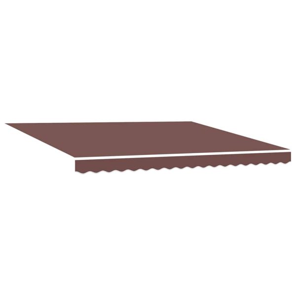 Copertină retractabilă manual, maro, 400×300 cm