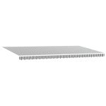 Copertină retractabilă manual, antracit/alb, 600×300 cm