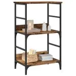 Bibliotecă, lemn vechi, 50x33x82 cm, lemn prelucrat