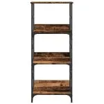 Bibliotecă, lemn vechi, 50x33x117,5 cm, lemn prelucrat