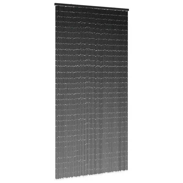 Perdele ușă cu insecte gri închis 90×220 cm bambus