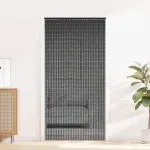 Perdele ușă cu insecte gri închis 90×220 cm bambus