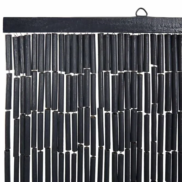 Perdele ușă cu insecte gri închis 90×220 cm bambus