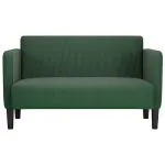 Canapea lovesea verde junglă 109 cm țesătură velur